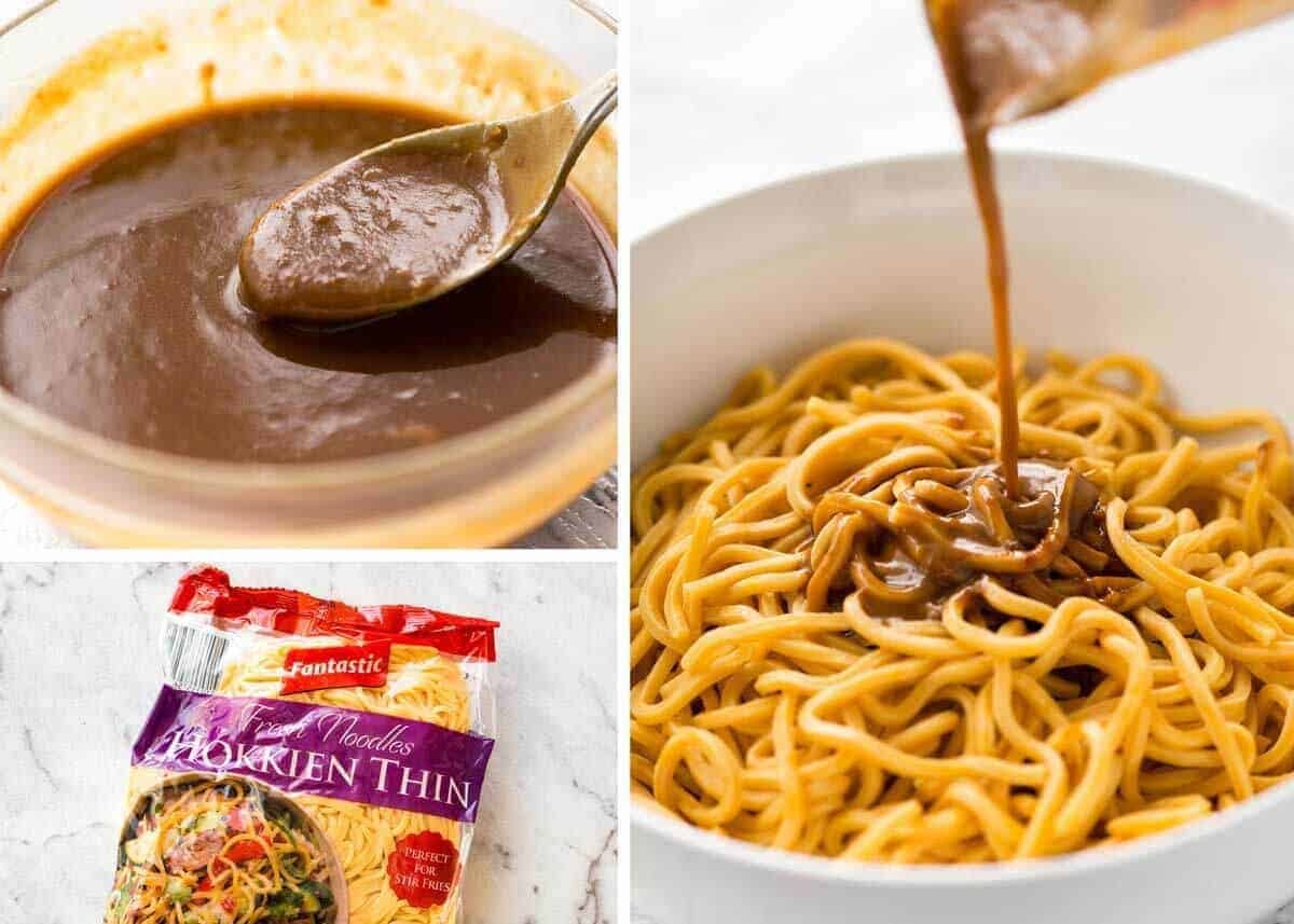 Sesame Noodles - noodles tossed with a wicked Asian Sesame Peanut Dressing. Serve these as Cold Sesame Noodles or warm. www.recipetineats.com