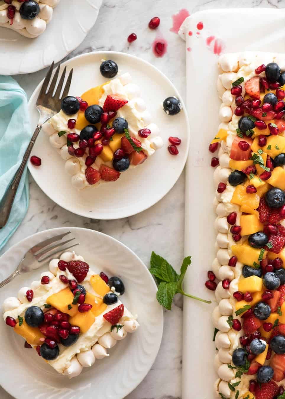 The Never Ending Meringue Tart - Easy, make ahead, show stopper dessert for a crowd! recipetineats.com
