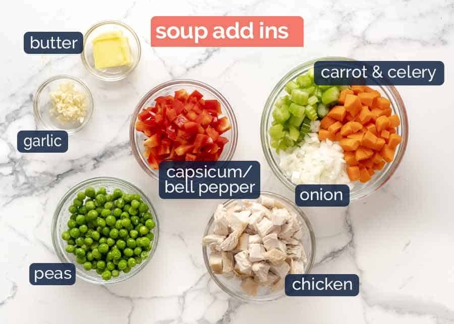 Ingredients in healthy Cream of Chicken Soup